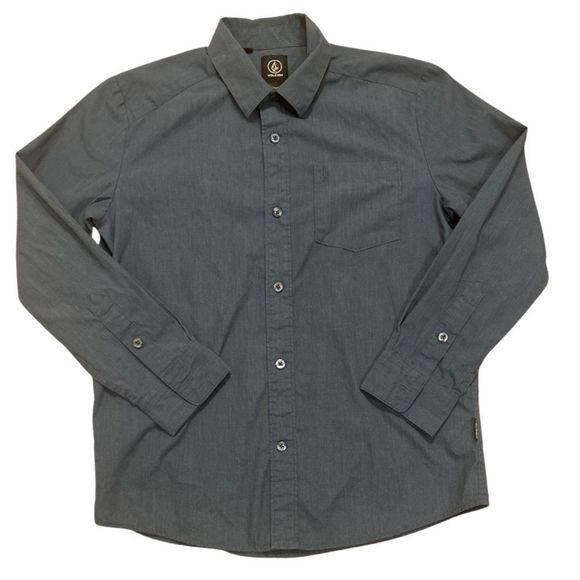 VOLCOM Boys Button Down Long Sleeve Shirt - Picture 1 of 7